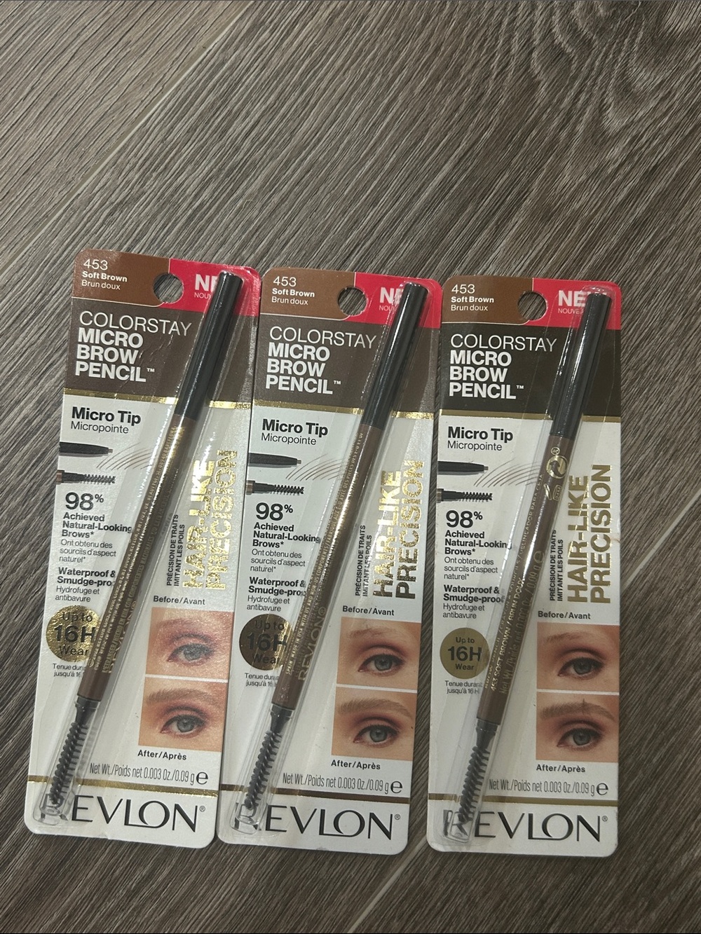 2X Revlon Colorstay Micro Brow Pencil #453 Soft Brown🌸 FIRM PRICE 🌸